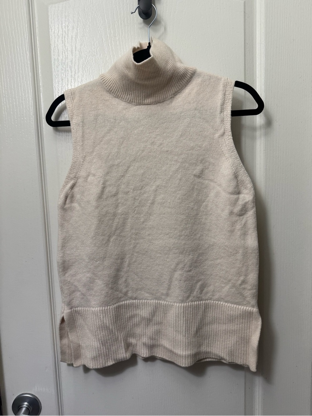 Babaton Sleeveless Turtleneck Sweater Vest in Cream